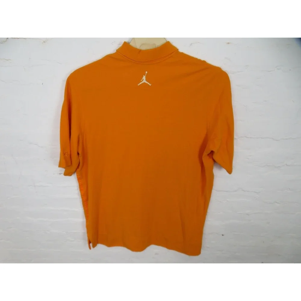 Vintage Air Jordan Polo Shirt Mens 4XL Orange Jumpman 23 Basketball Embroidered